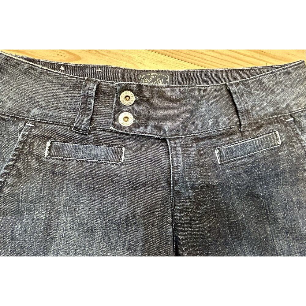 Lucky Brand Capri Jeans Womens Size 26 Blue Denim Cotton Flat Front Straight Leg - Picture 3 of 10